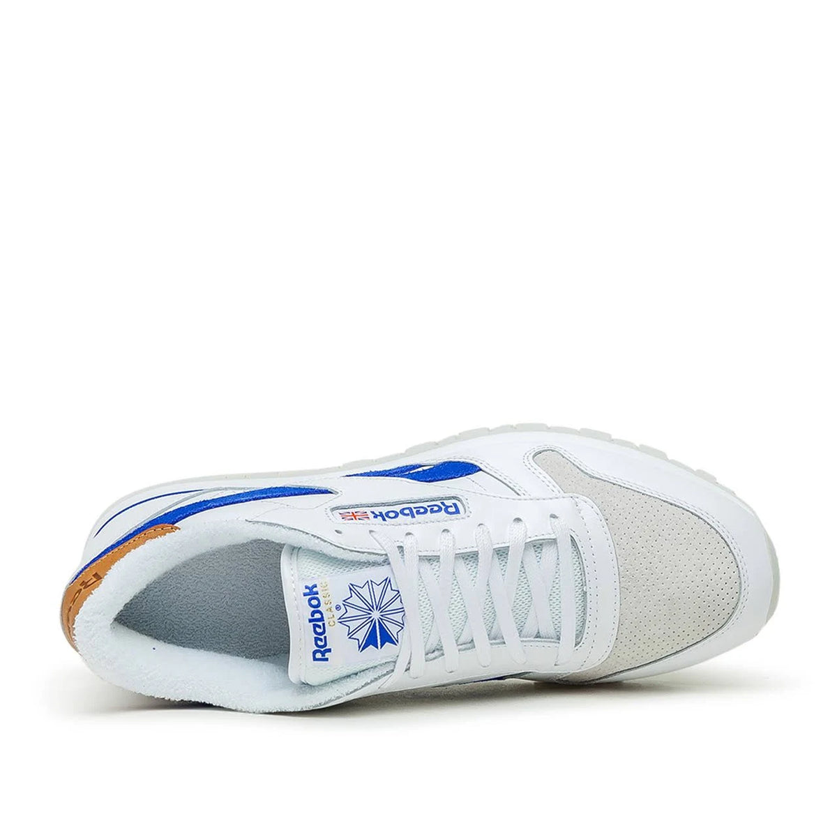 White Blue Leather Shoes U506784