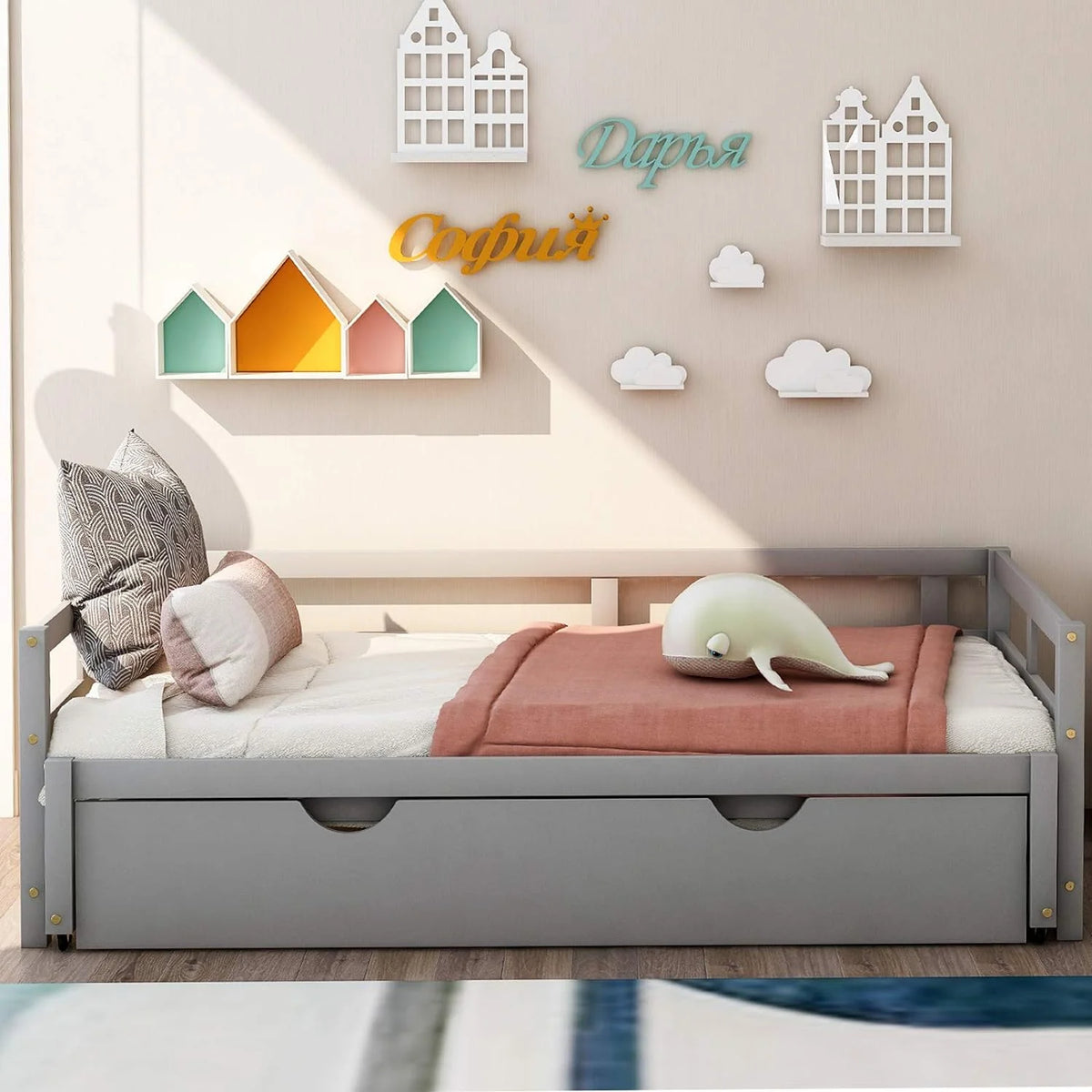 Grey Daybed with Trundle C585155