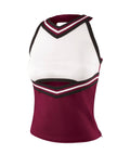 Maroon-Black Youth Small Cheerleading Shell Top S782