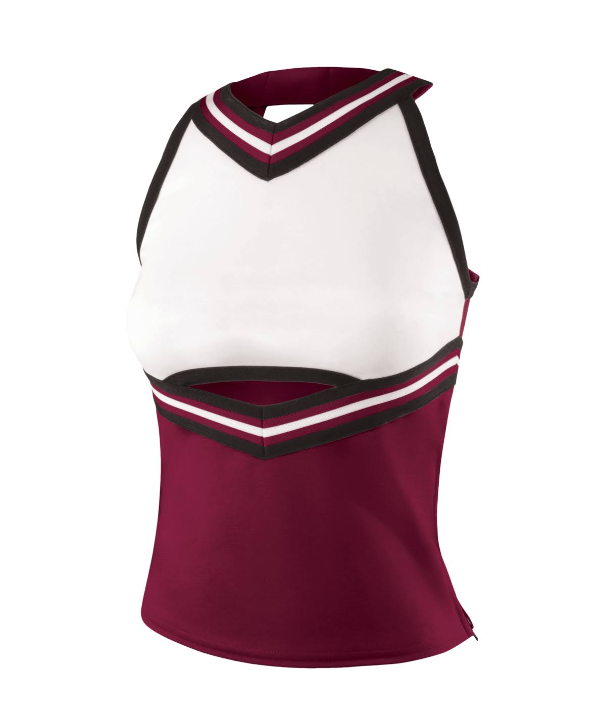 Maroon-Black Youth Small Cheerleading Shell Top S782