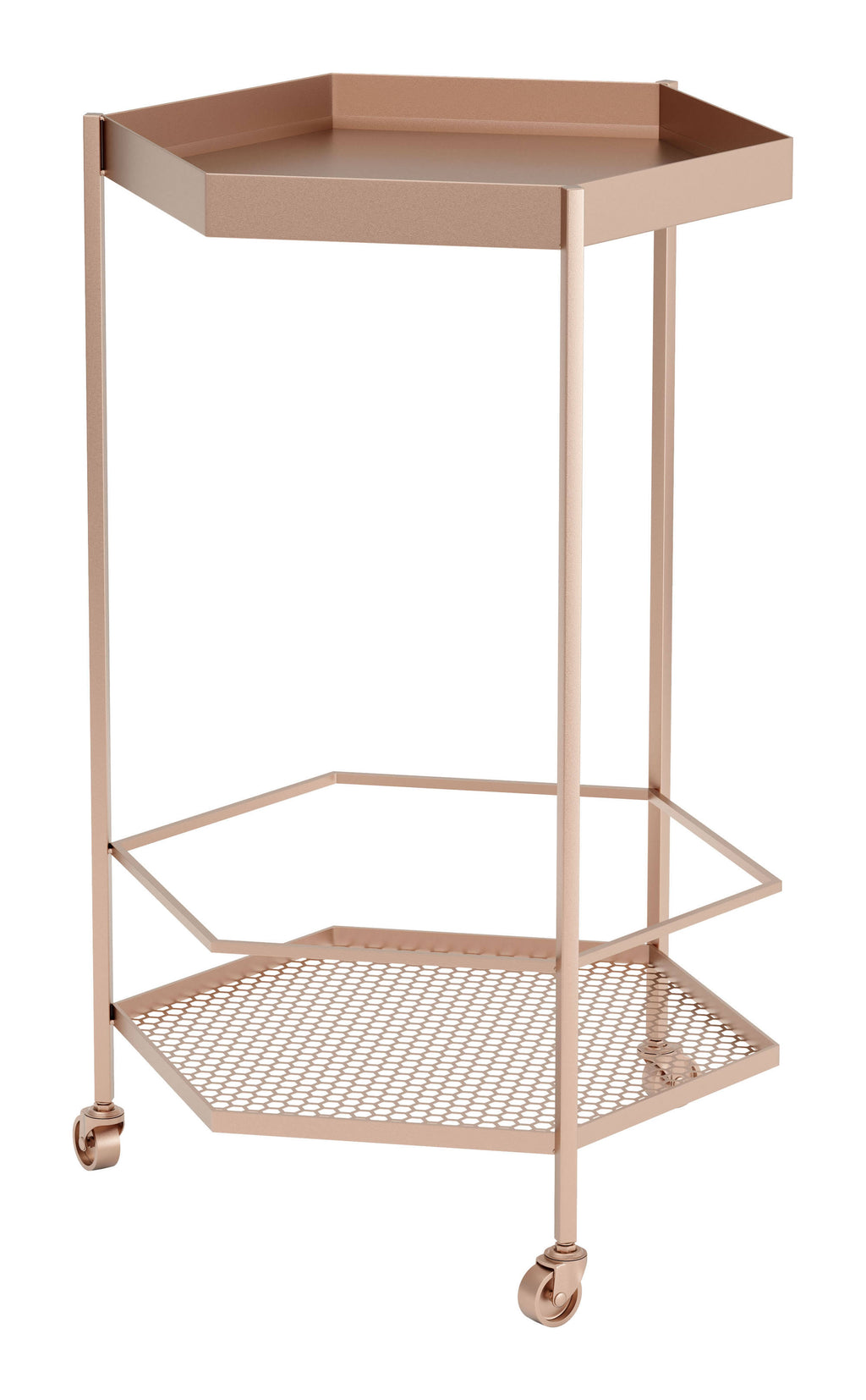 Gold Steel Bar Cart T4322