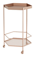 Gold Steel Bar Cart T4322