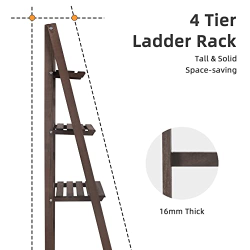 4 Tier Wooden Plant Stand H845