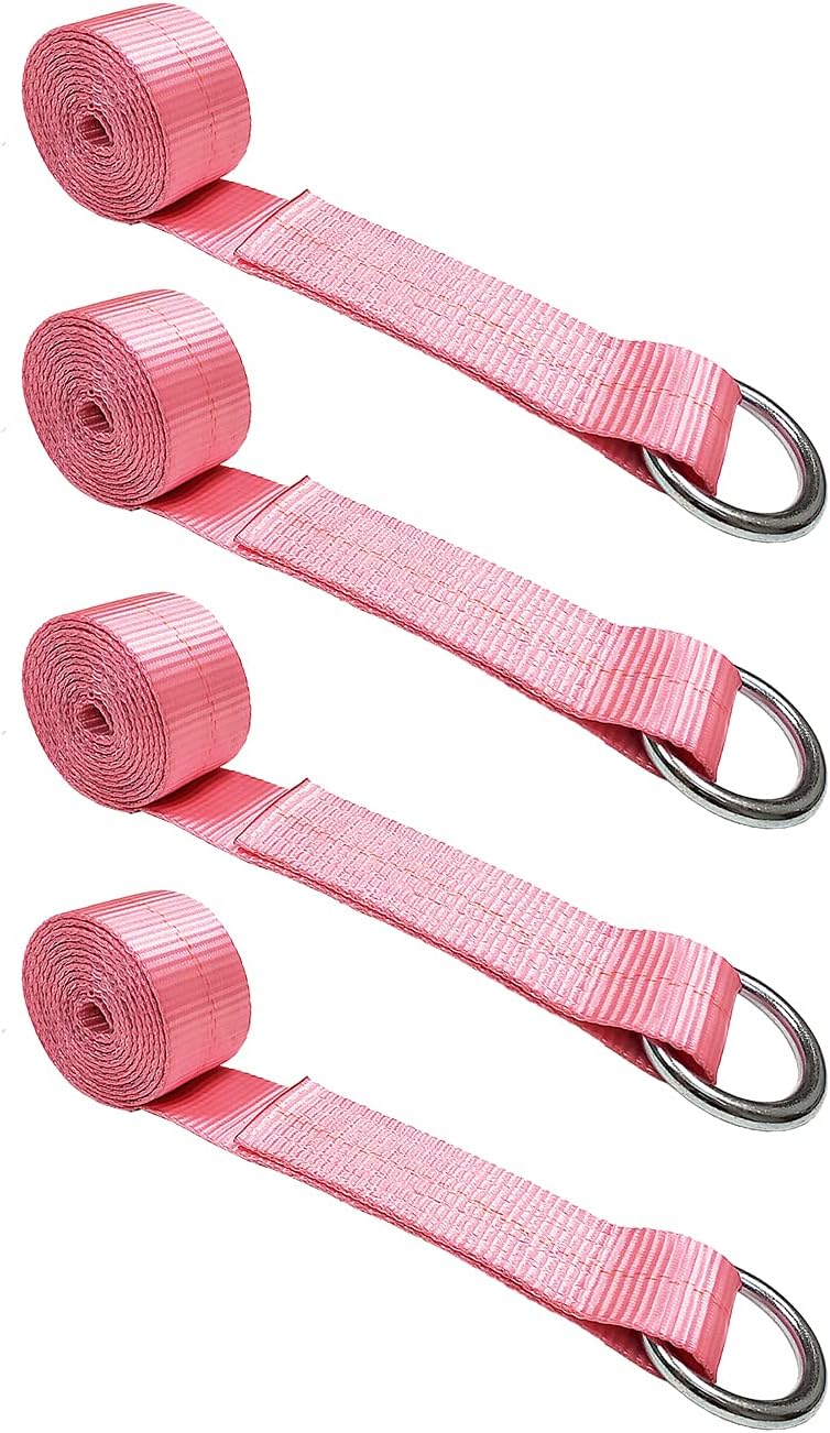 2 in x 10’ Blue 8-Pack O-Ring Trailer Tie Down Lasso Strap S7020