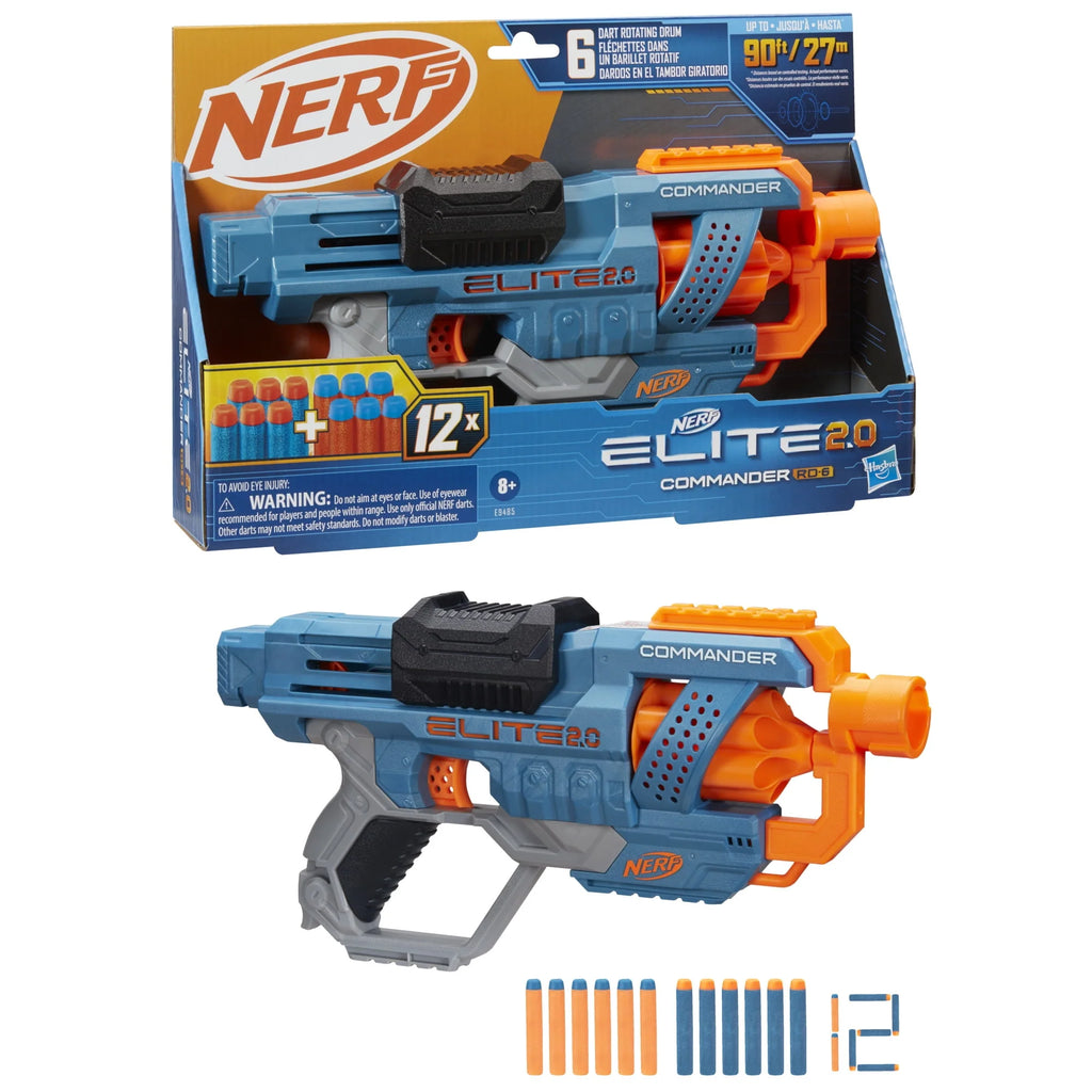 Nerf Blaster with 12 Darts and 6-Dart Rotating Drum Q153422