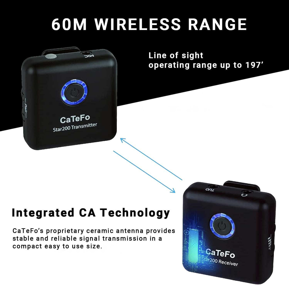 Dual Channel Wireless Microphone System with Lavalier X40884