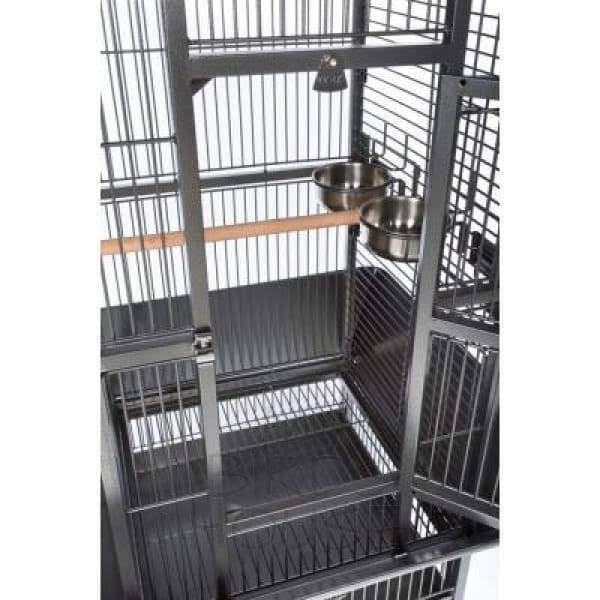Small Pewter Bird Cage W2056