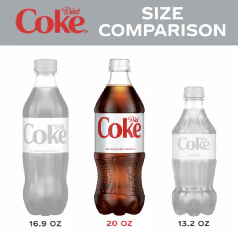 20 Fl Oz Pack of 24 Diet Coca Cola L748