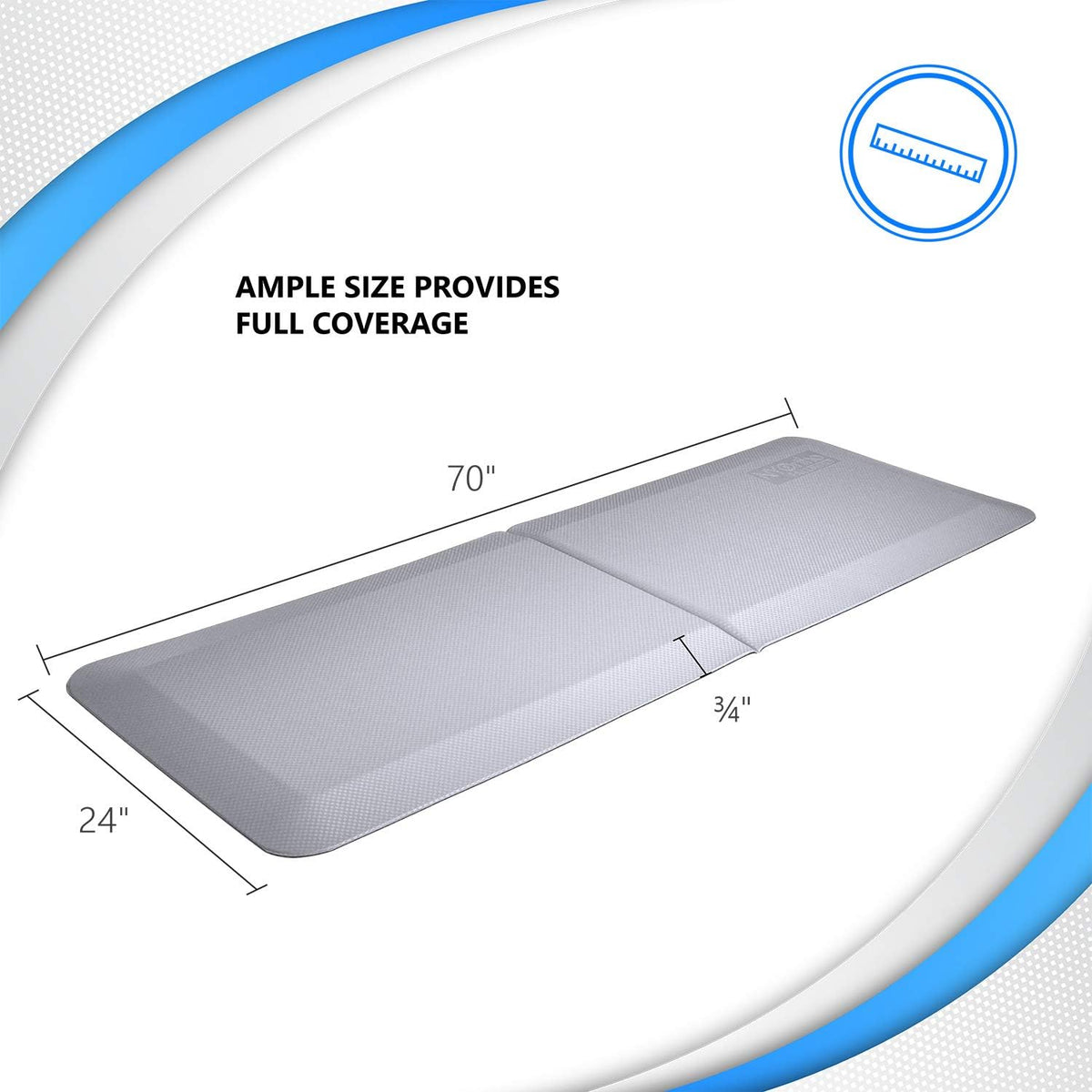 Non-Slip Beveled Edge Fall Protection Mats Z314010