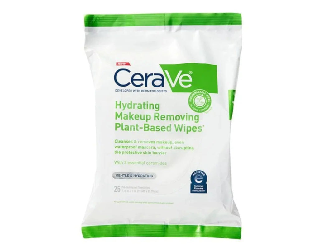 Hydrating Makeup Removing Plant-Based Wipes 25 Count Pack Of 2 Z52039