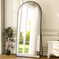 31x71 Black Arched Full Length Floor Mirror U672