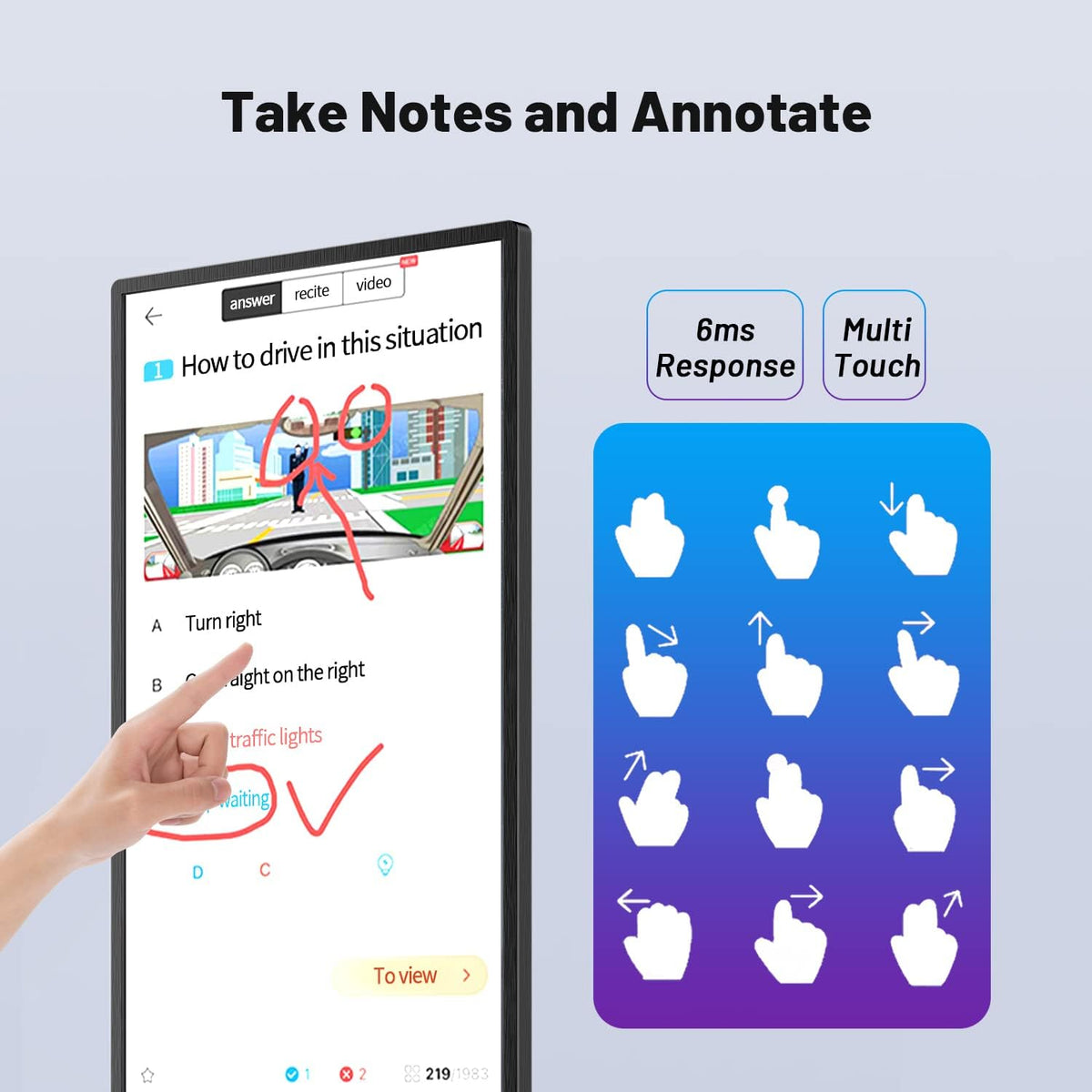 49 Inch Digital Electronic Whiteboard B824616