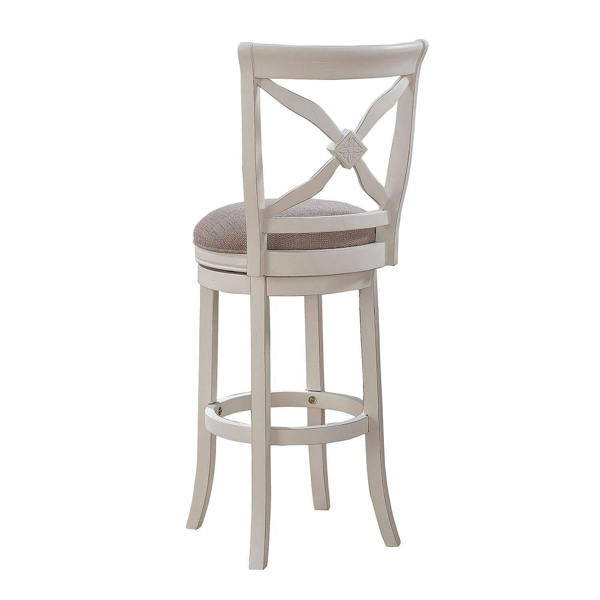 White Swivel Counter Stool Z9786
