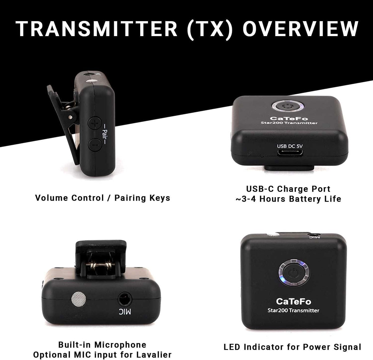 Dual Channel Wireless Microphone System with Lavalier X40884