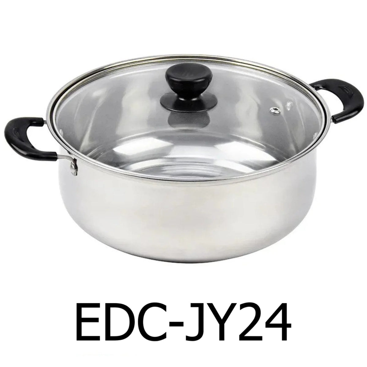 5.5QT Stainless Steel Sauce Pot with Glass Lid M7786