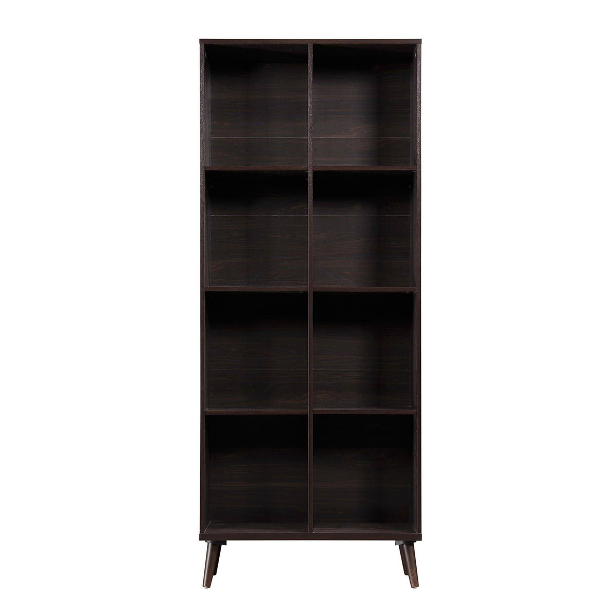 Brown Classical Style 4-Shelves Rectangular Bookcase E869871
