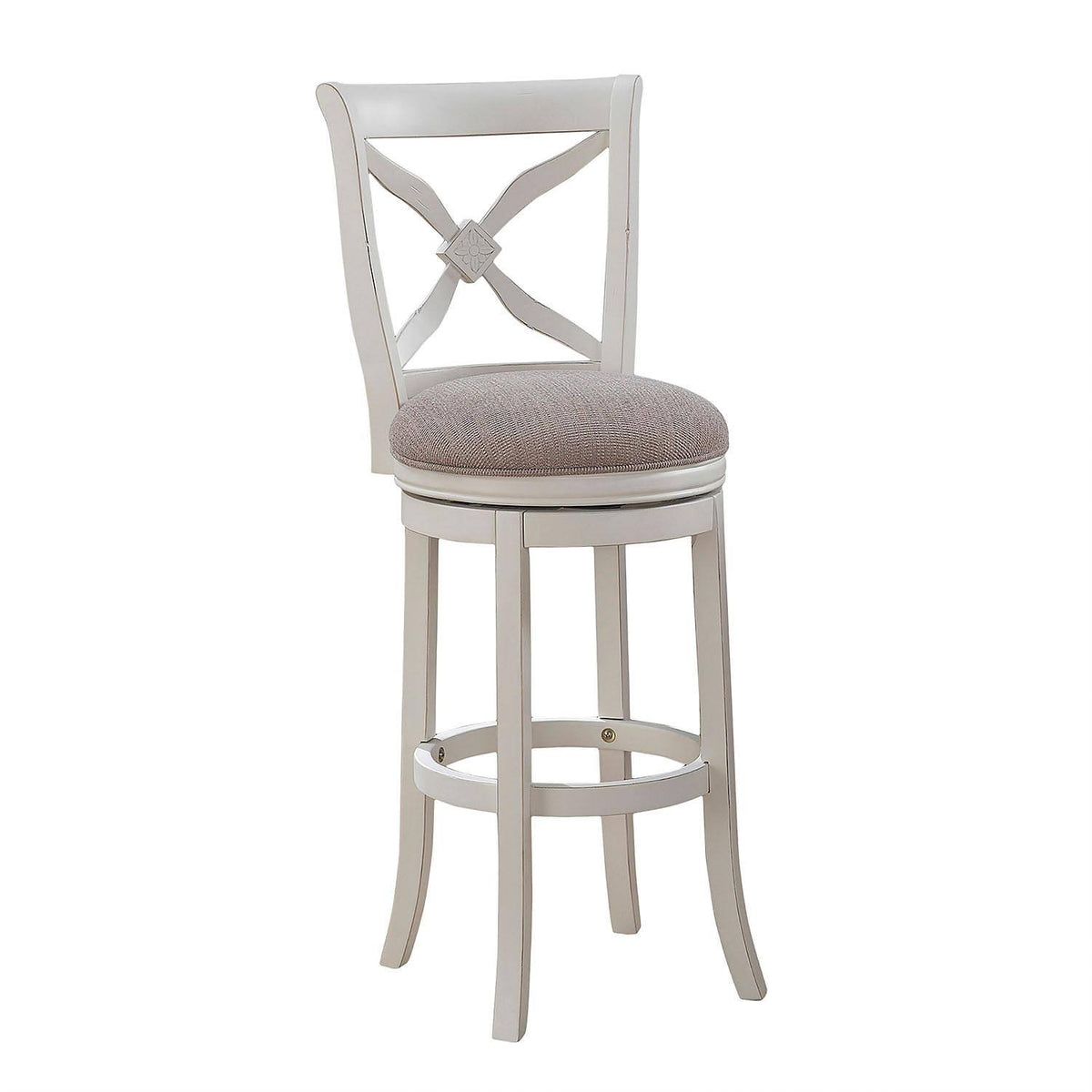 White Swivel Counter Stool Z9786