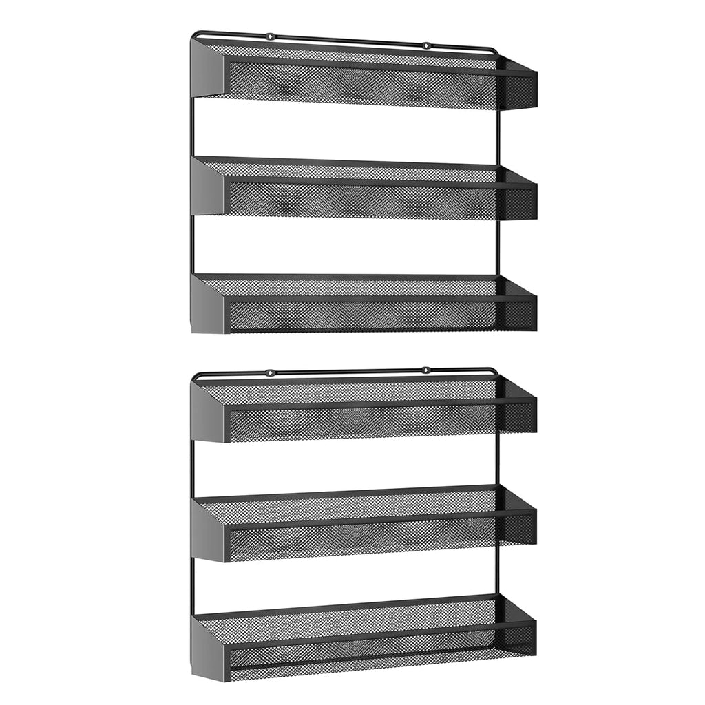 2 Pack 3 Tier Black Spice Rack Organizer V587550