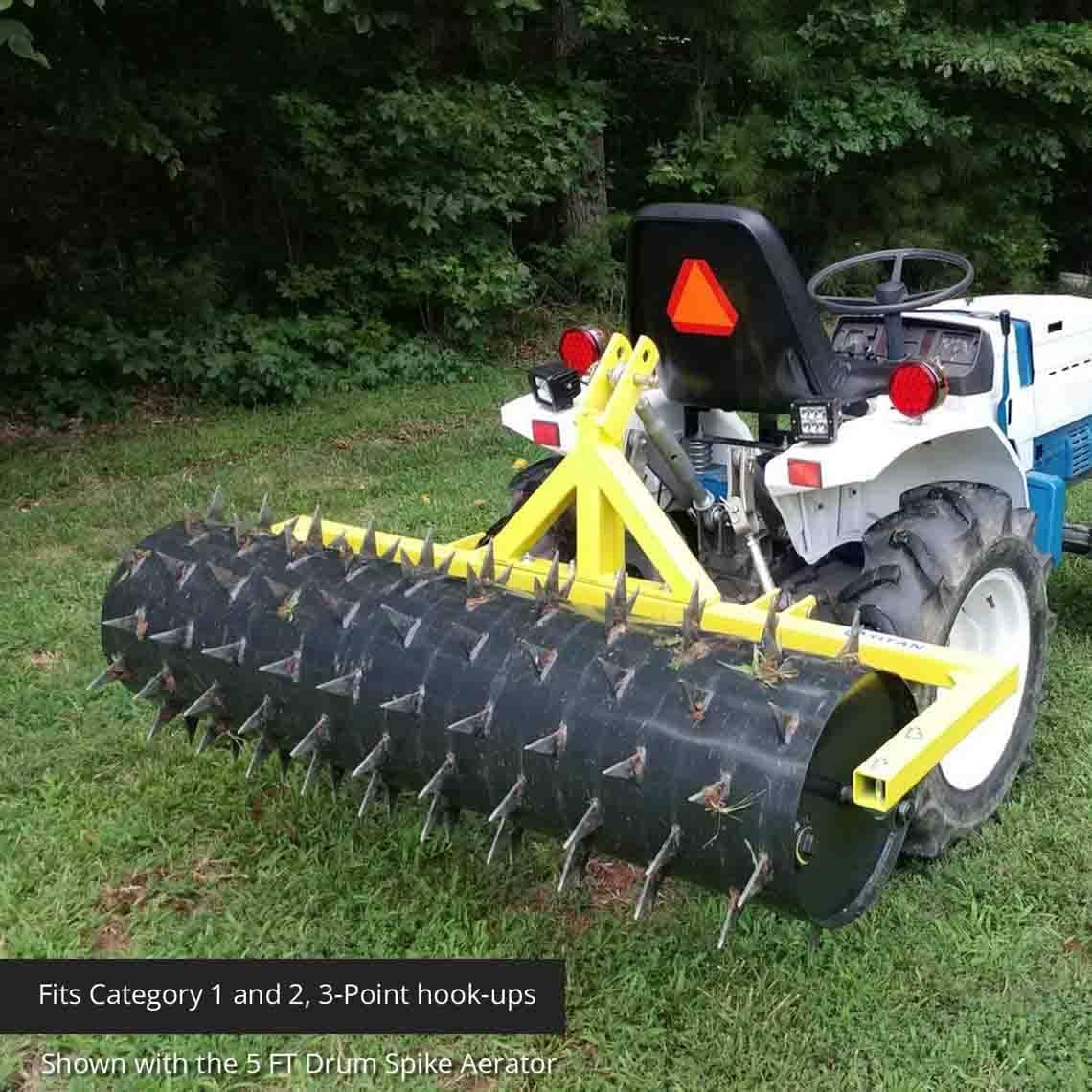6 FT Drum Spike Aerator C3018
