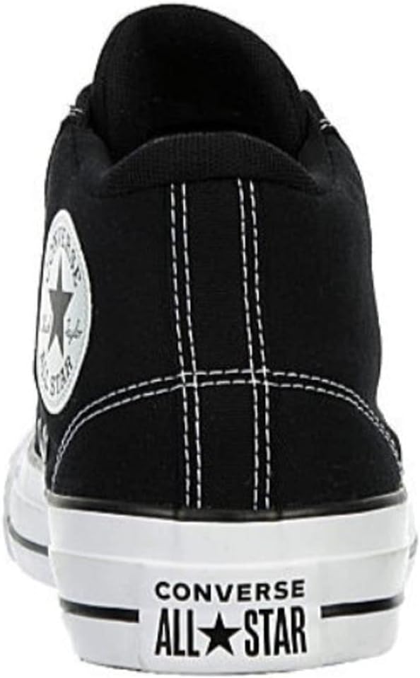 Black White Canvas Mid High Sneaker U288890