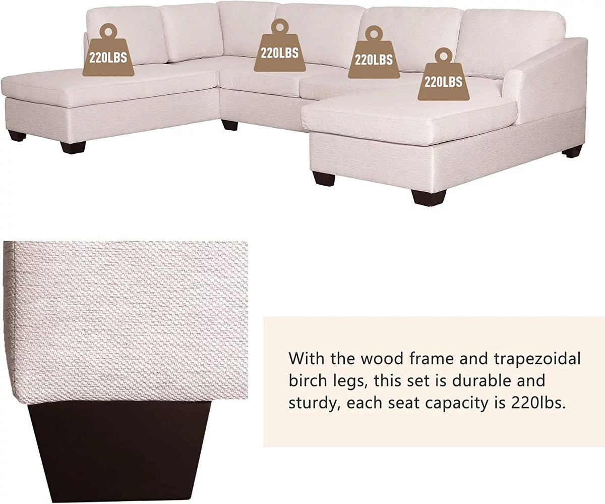 U Shaped Sectional Sofa T2326