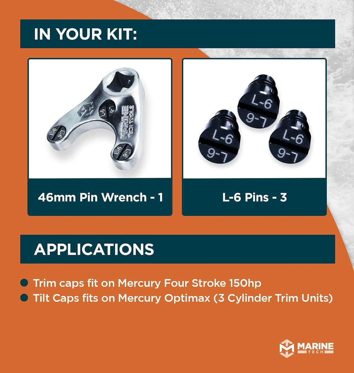 Outboard Pin Wrench with L-6mm pins M6763
