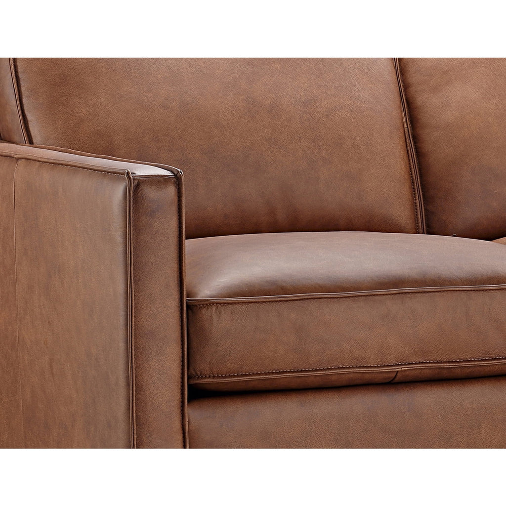 86" Brown Top Grain Leather Sofa C7597