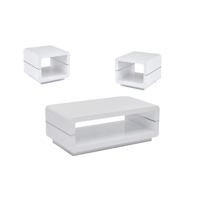 3pc Wood Coffee Table Set G754200