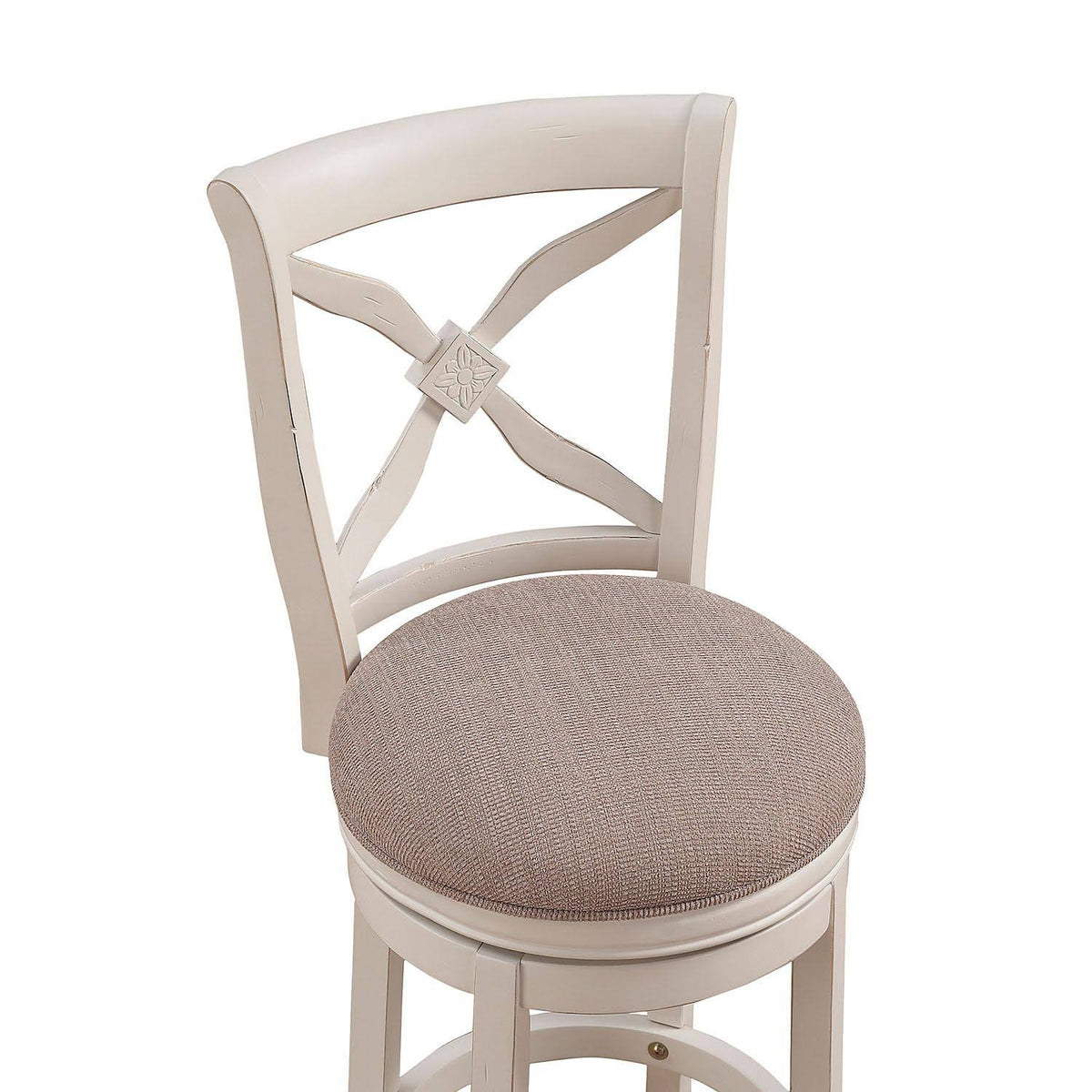 White Swivel Counter Stool Z9786