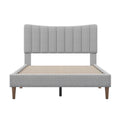 Full Size Upholstered Platform Bed with Headboard C889