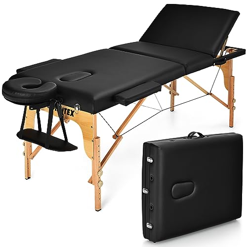 84 Inch Portable Folding Massage Table with Carry Case T405640