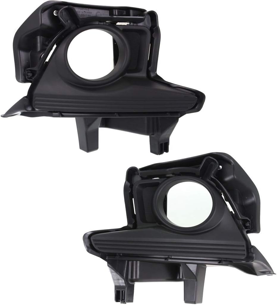 Pair Fog Light Cover for Toyota Highlander 2014-2015 W88841