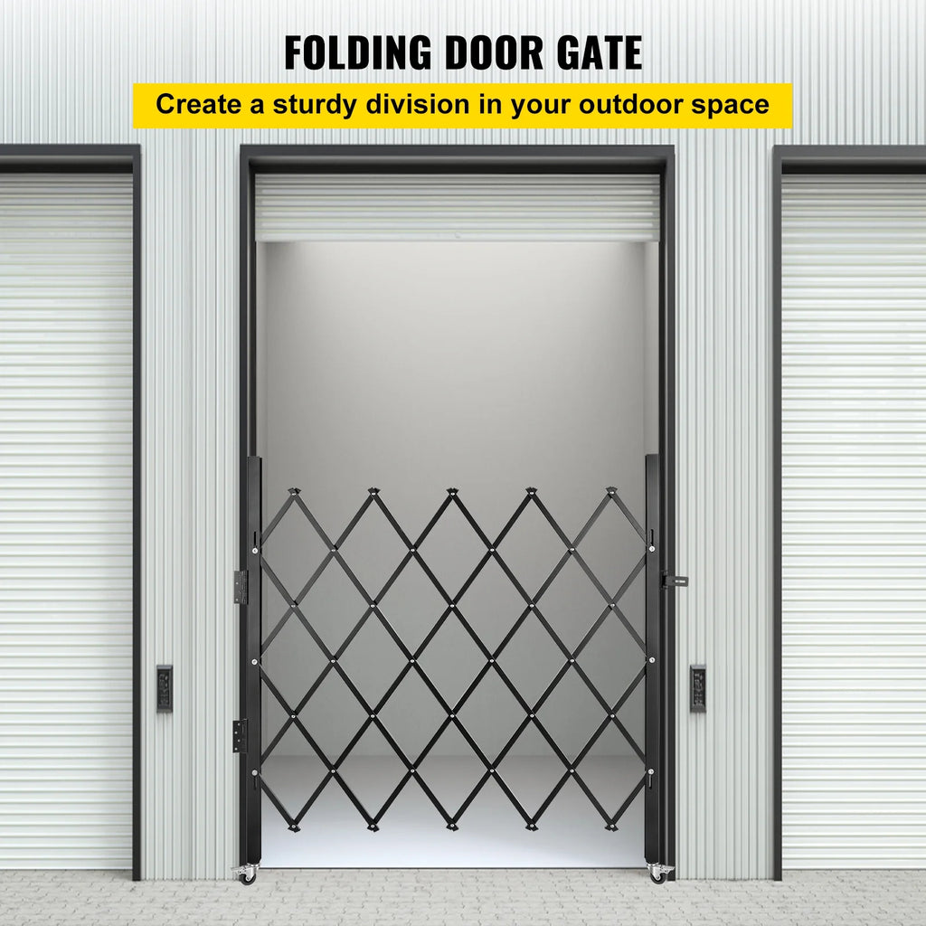 Folding Steel Security Gate with Padlock F457158