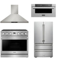 36 Gas Range, Range Hood, Refrigerator and Microwave H19276