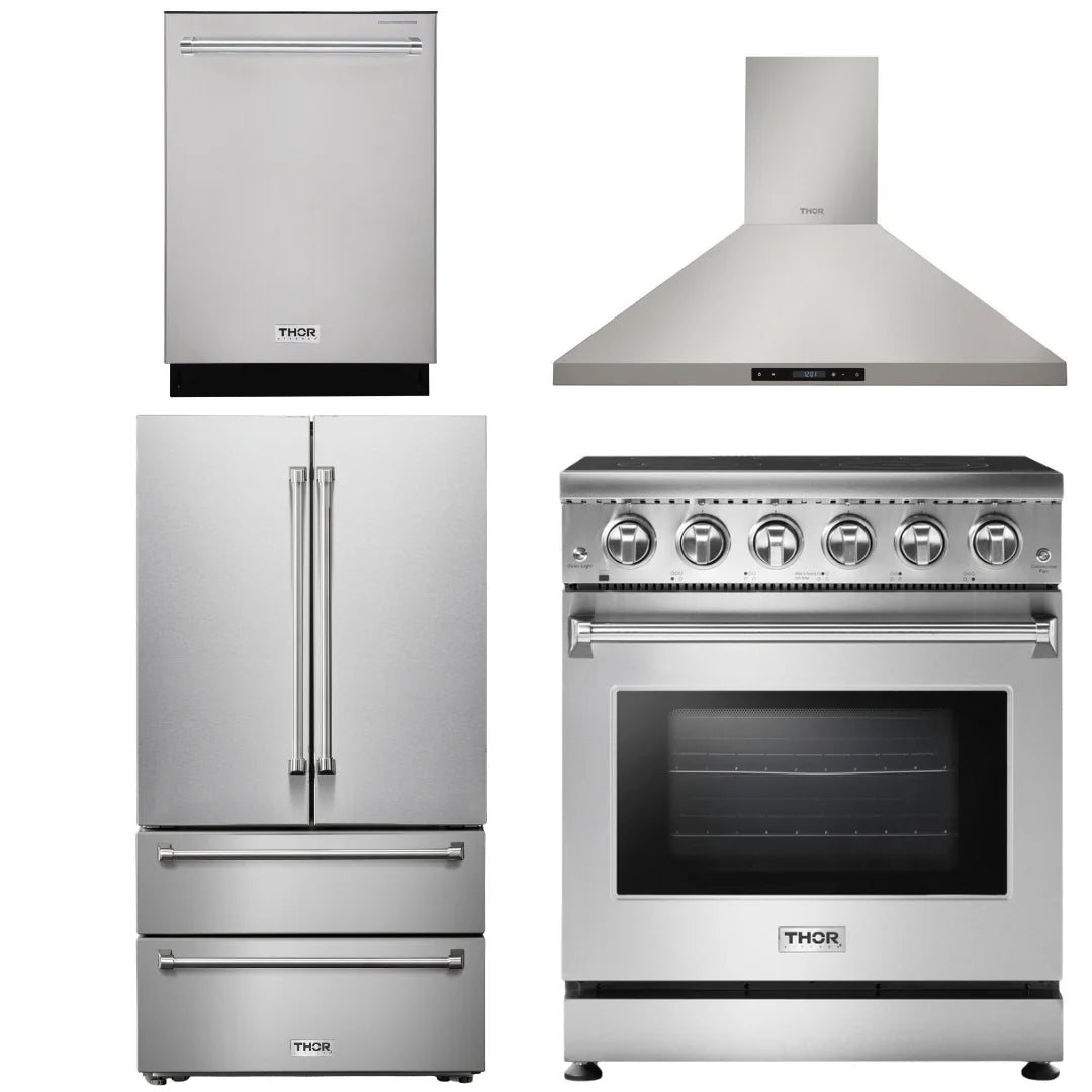 30 Electric Range, Range Hood, Refrigerator, Dishwasher R9345