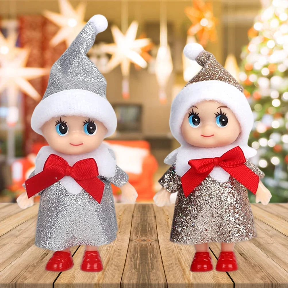 Christmas Tiny Elf Doll 4 Pcs Baby Elf Doll Toys C759