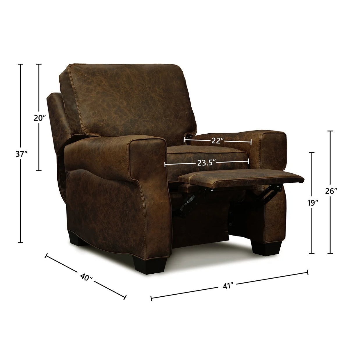 Leather Manual Recliner Z33073