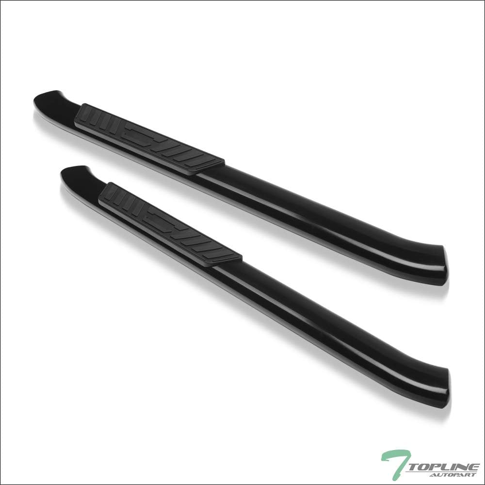 Oval Bent End Black Side Step Nerf Bars Running Boards A962580