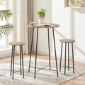3-Piece Round Bar Table Set with 2 Stools K987008