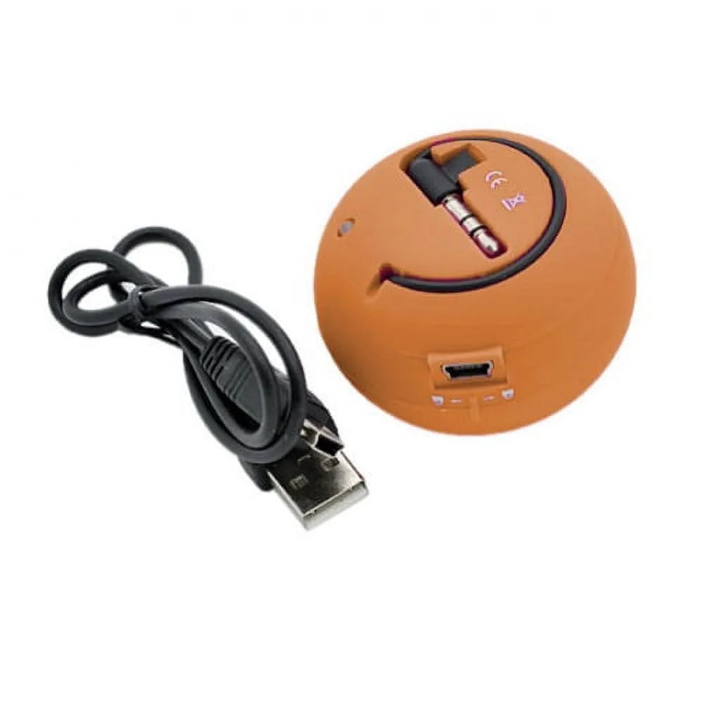 Orange Portable Rechargeable Multimedia Speaker Y1338