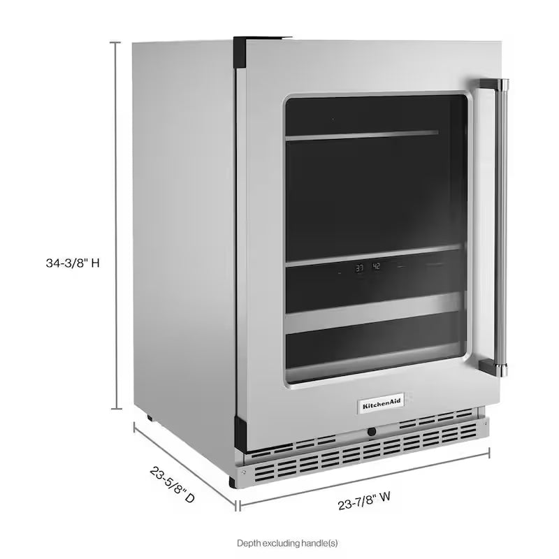 14-Bottle Beverage Cooler in Stainless Steel K96475