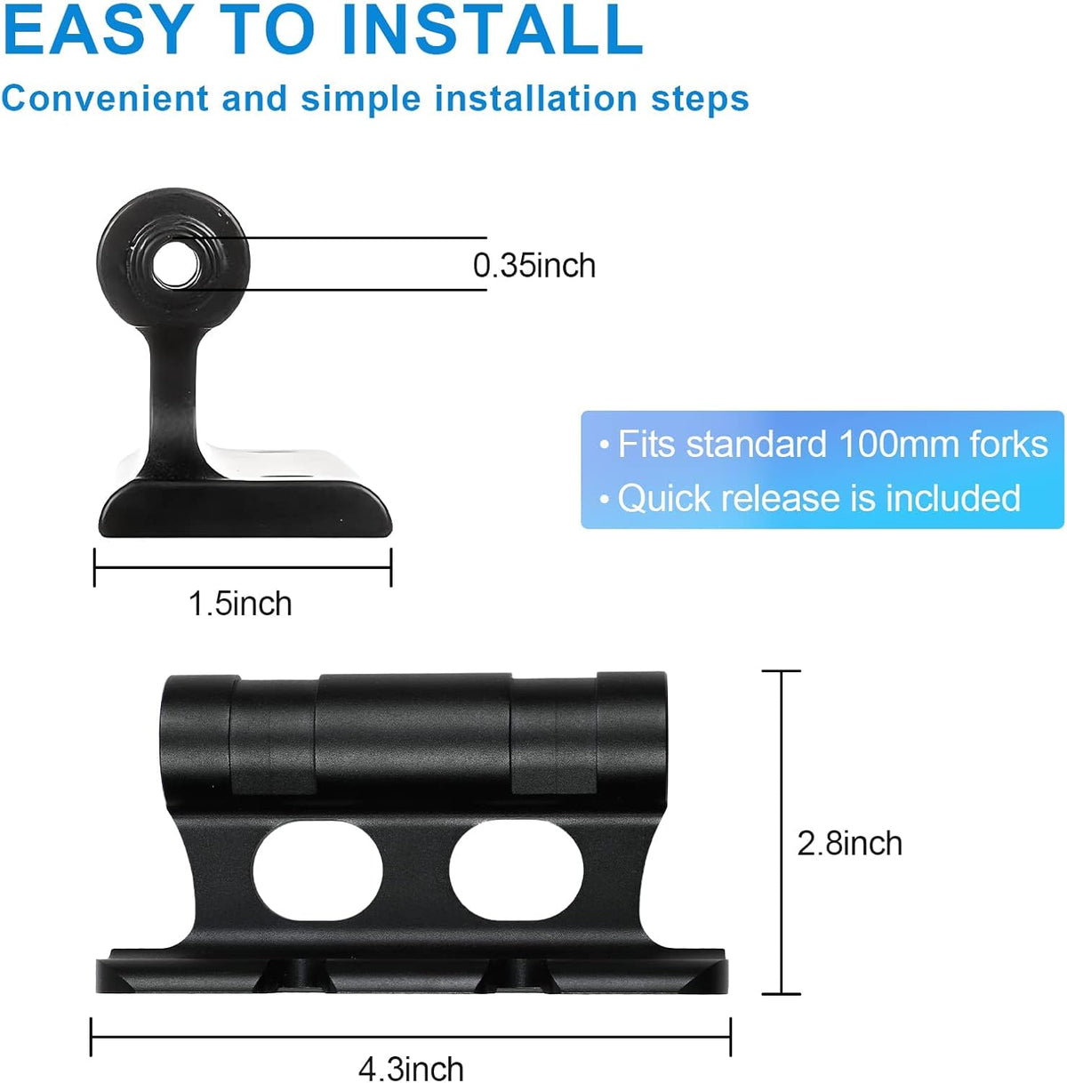Aluminum Alloy Bicycle Front Fork Mount T999
