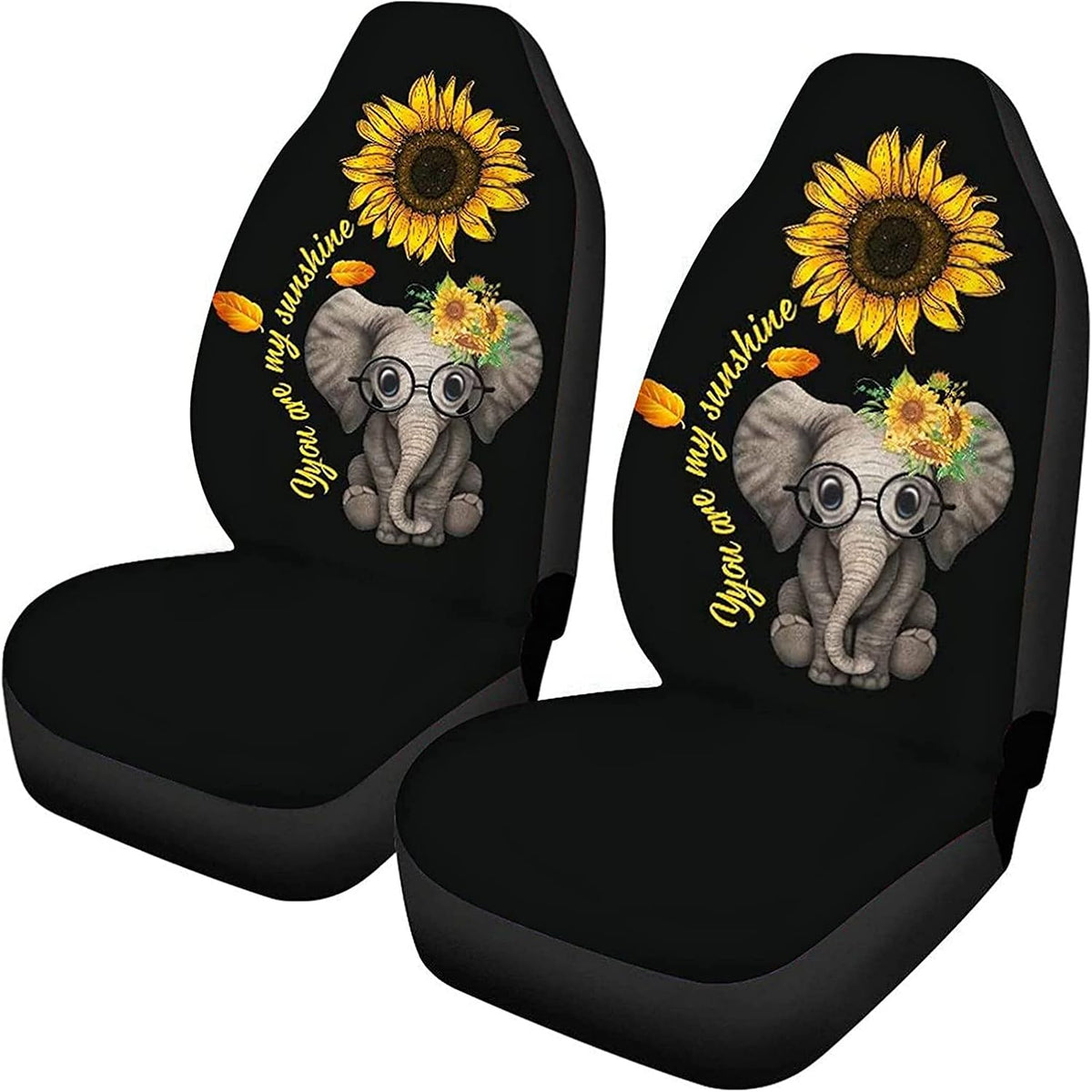 Animal Sea Turtle Print Car Seat Covers Pack of 2 I7111