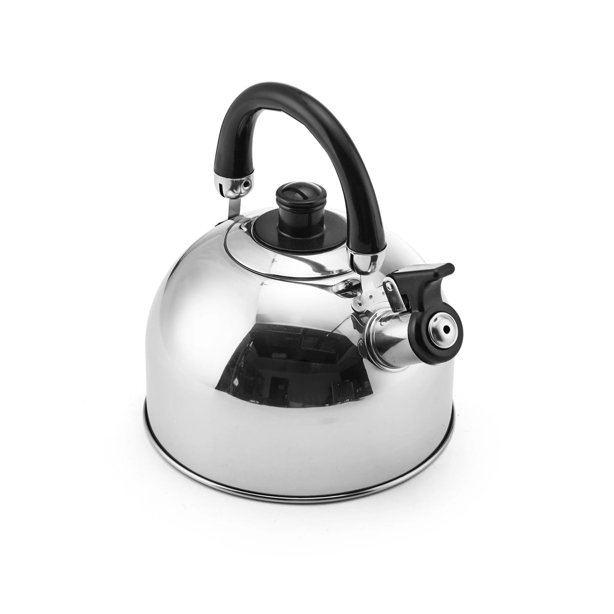 2.3-liter Polished Stainless Steel Whistling Teakettle B441