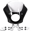 Black & Clear Quarter Fairing Windshield Kit with Fork Mounting Hardware C5576
