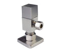 Square 1/4-Turn Angle Stop, Satin Nickel Y578923