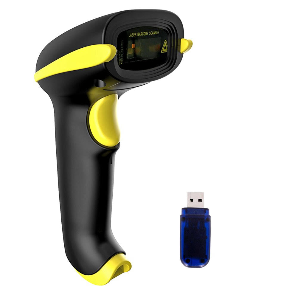 Wireless Barcode Scanner Bluetooth USB 1D Bar Code Reader L60366