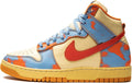 Orange Acid Wash High Top Sneakers W451127