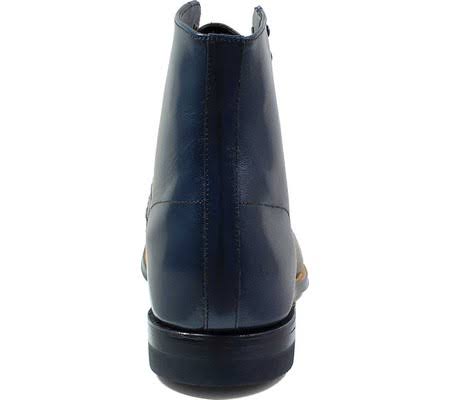 Navy/Brown Kidskin Leather Shoes D390435