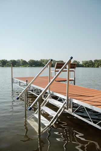 Aluminum Dock Stairs 2 Step with 1 Handrail B157